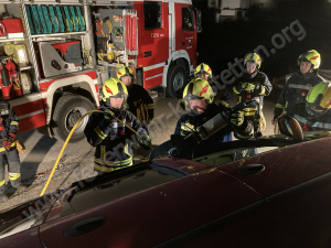 Übung Menschenrettung aus KFZ