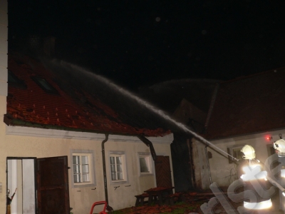 Brandeinsatz im Schloss Gurhof