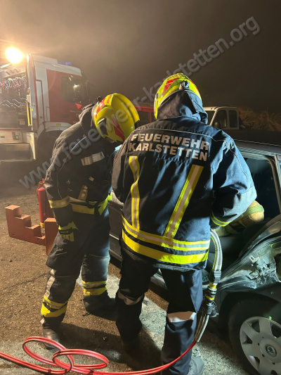 &Uuml;bung: Verkehrsunfall mit Menschenrettung