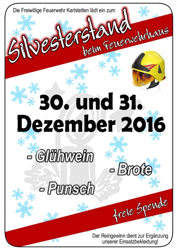 Silvesterstand beim Feuerwehrhaus